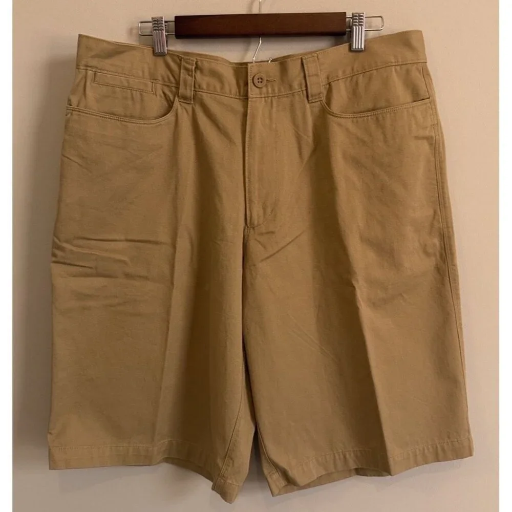 North Face Men’s Khaki Cotton Shorts 38 Hiking Tan Gorpcore NWOT